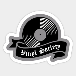 Vinyl Society Sticker